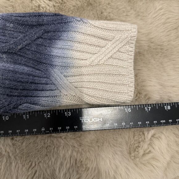 Purejill Striped Cardigan Navy Cream Sz S Long Sleeve Oversized Cotten Poly EUC - Picture 4 of 6